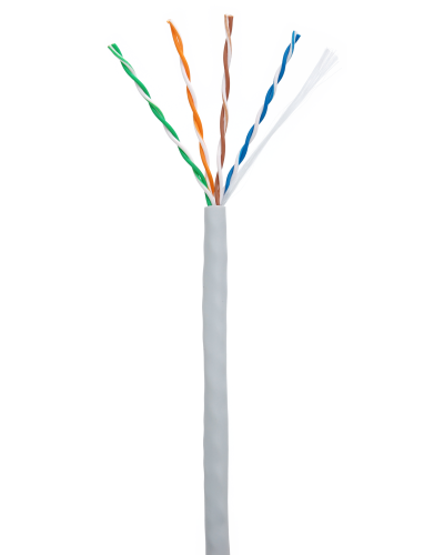 U/UTP 4pair, Cat5e, In, PVC (EC-UU004-5E-PVC-GY-1). Кабель «витая пара» (LAN) для структурированных систем связи. NETLAN в Петропавловске-Камчатском