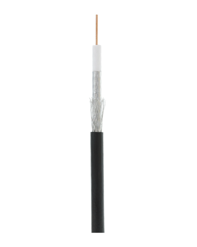 RG-6 CCS, Out, PE (EC-C2-32123B-BK-3). Кабель коаксиальный омедненный. NETLAN в Петропавловске-Камчатском
