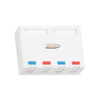 NMC-MB4P-ST-WT. Корпус настенной розетки. NIKOMAX