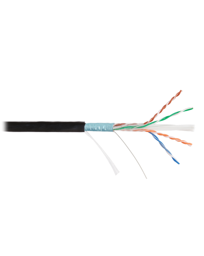 F/UTP 4pair, Cat6a, Solid, In/Out, нг(А)-HF (NMC 4255C-BK). Кабель «витая пара» (LAN) для структурированных систем связи. NIKOMAX в Петропавловске-Камчатском