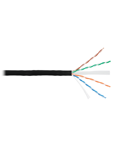 U/UTP 4pair, Cat6, Solid, Out, PVC (NMC 4155B-BK). Кабель «витая пара» (LAN) для структурированных систем связи. NIKOMAX в Петропавловске-Камчатском
