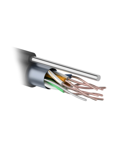 F/UTP 4PR 24AWG CAT5e 305м OUTDOOR+ТРОС*1. PROCONNECT (01-0155). Кабель «витая пара» (LAN) для структурированных систем связи. PROCONNECT в Петропавловске-Камчатском