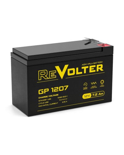 Revolter GP 1207. Аккумулятор автомобильный герметичный свинцово-кислотный. Revolter в Петропавловске-Камчатском