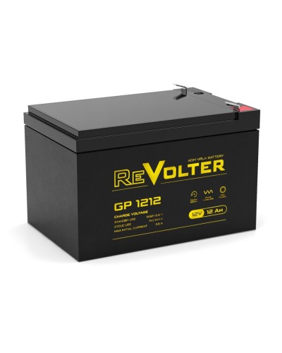 Revolter GP 1212. Аккумулятор автомобильный герметичный свинцово-кислотный. Revolter в Петропавловске-Камчатском