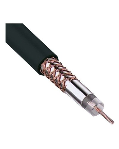 RG-58 A/U, 50 Ом, Cu/Al/Cu, 64%, 100 м, черный (01-2003). Кабель коаксиальный радиочастотный. Rexant в Петропавловске-Камчатском