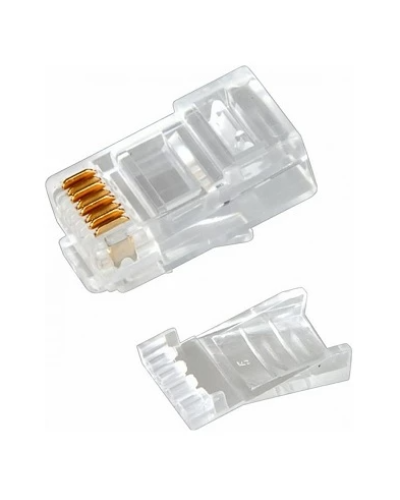 Разъем RJ-45(8P8C) под витую пару, UTP, CAT 6, с вставкой REXANT (05-1031). Разъем RJ-45. Rexant в Петропавловске-Камчатском