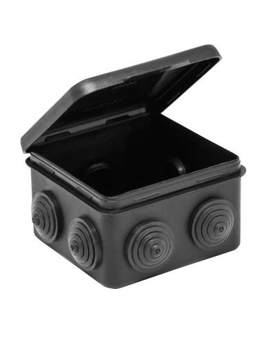 Коробка TYCO ОП 80х80х50мм откидная крышка УХЛ1 IP54 черный (67040МЧ). Коробка распределительная. RuVinil в Петропавловске-Камчатском
