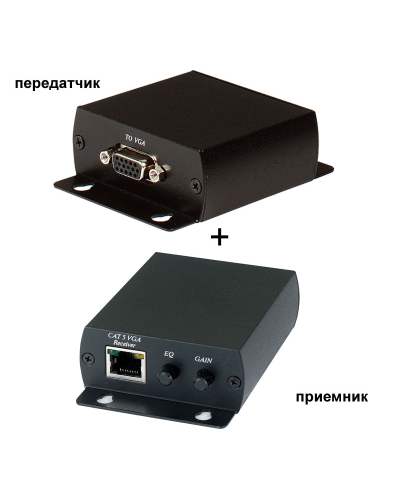 TTA111VGA. Комплект активный приемник + активный передатчик VGA-видеосигнала. SC&T в Петропавловске-Камчатском