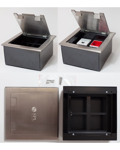 Люк на 4 поста (45х45), из нержавеющей стали, с коробкой, IP40 (300014). Люк. SPL в Петропавловске-Камчатском