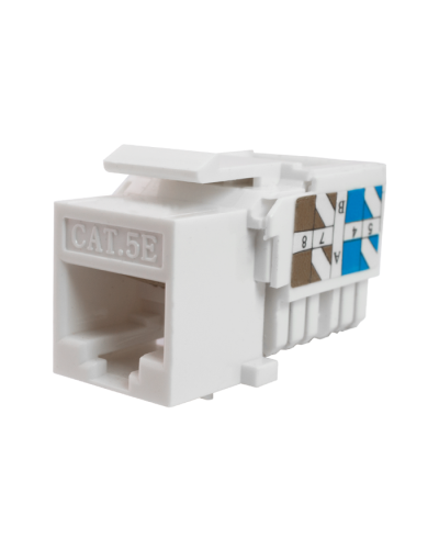 Модуль-вставка Keystone Кат5е, инстр.зад, белый UTP (10-0313): Вставка Keystone Jack RJ-45 в Петропавловске-Камчатском