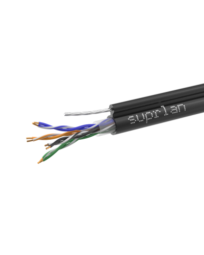 UTP Cat.5e 4x2x0,51 Cu PE Outdoor T-FG8 (трос) Premium (01-0308-1). Кабель «витая пара» (LAN) для структурированных систем связи. SUPRLAN в Петропавловске-Камчатском