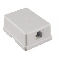 Розетка настенная RJ-11, 6P4C, 1порт (10-0305): Телефонная розетка