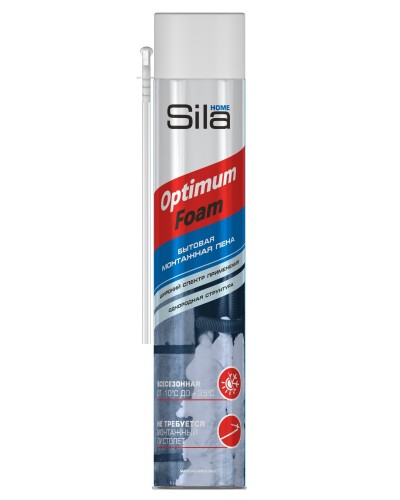 Пена монтажная SILA HOME OPTIMUM FOAM, всесезонная, 750 мл. Пена монтажная. Sila в Петропавловске-Камчатском