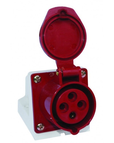 Розетка 114 стационарная 3Р+РЕ 16А 380В IP44 (SQ0602-0002). Розетка. TDM ЕLECTRIC в Петропавловске-Камчатском