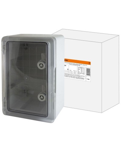 ЩМП-0-4, прозрачная крышка ABS, IP65, 400x300x220. Бокс пластиковый антивандальный. TDM ЕLECTRIC в Петропавловске-Камчатском