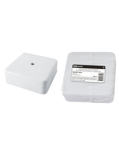 Коробка КР 100х100х44 ОП белая, IP40, с клеммной колодкой (SQ1401-0910). Распаячная коробка. TDM ЕLECTRIC в Петропавловске-Камчатском