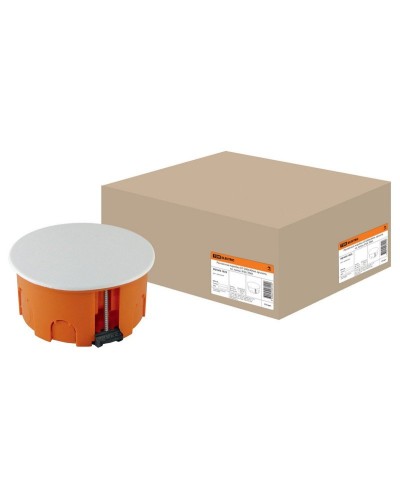 Распаячная коробка СП D80х40мм, крышка, пл. лапки, IP20, TDM (SQ1403-1025). Распаячная коробка СП. TDM ЕLECTRIC в Петропавловске-Камчатском