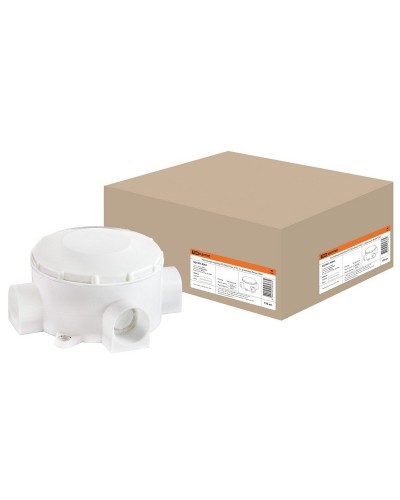 Распаячная коробка ОП D80х35мм, IP42, 3-х рожковая, белая TDM (SQ1401-4004). Распаячная коробка ОП. TDM ЕLECTRIC в Петропавловске-Камчатском