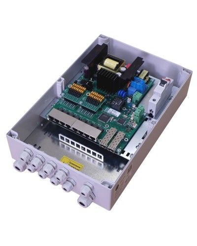 TFortis PSW-2G8F+. Коммутатор для подключения 8 камер. TFortis в Петропавловске-Камчатском