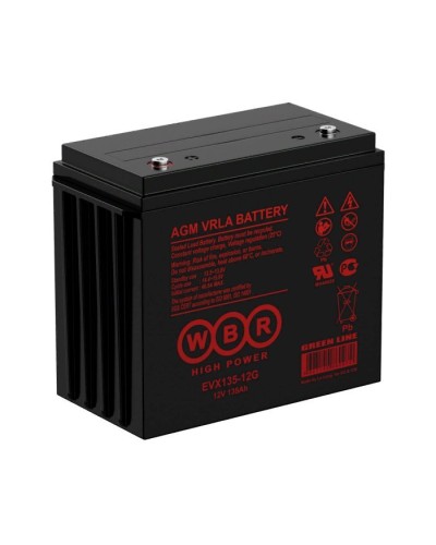 WBR EVX135-12G. Аккумулятор герметичный свинцово-кислотный. WBR в Петропавловске-Камчатском