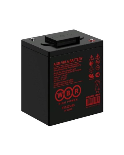 WBR EVX225-6G. Аккумулятор герметичный свинцово-кислотный. WBR в Петропавловске-Камчатском