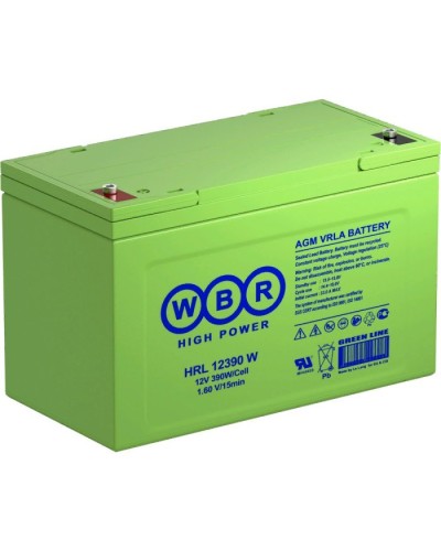 WBR HRL12390W. Аккумулятор герметичный свинцово-кислотный. WBR в Петропавловске-Камчатском