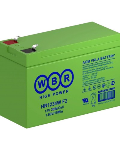 WBR HR1234W F2. Аккумулятор герметичный свинцово-кислотный. WBR в Петропавловске-Камчатском