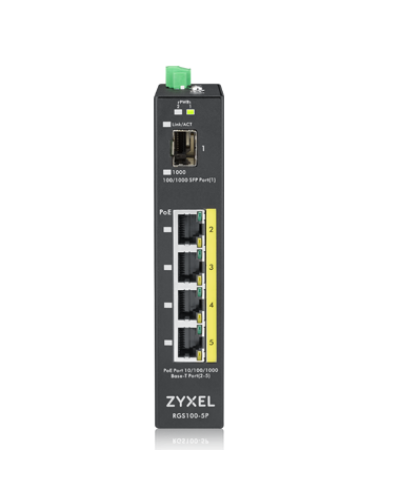 RGS100-5P-ZZ0101F. Промышленный PoE+ коммутатор. ZYXEL в Петропавловске-Камчатском