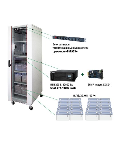 SKAT UPS 10000 SNMP (484). Комплекс бесперебойного питания. Бастион в Петропавловске-Камчатском