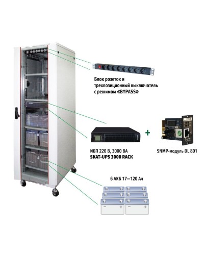 SKAT UPS 3000 SNMP (467). Комплекс бесперебойного питания. Бастион в Петропавловске-Камчатском