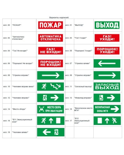 С2000-ОСТ исп.11 Запасный выход. Оповещатель световой адресный. Болид в Петропавловске-Камчатском