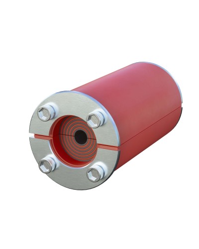 Проходка круглая, нержавеющая, D50х70 мм для кабелей D10-30 мм (DXF3114): Проходка круглая, нержавеющая в Петропавловске-Камчатском