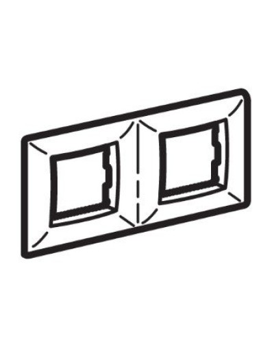 Рамка на 2+2 модуля (двухместная), слоновая кость (75012O): Рамка двухместная, Brava в Петропавловске-Камчатском