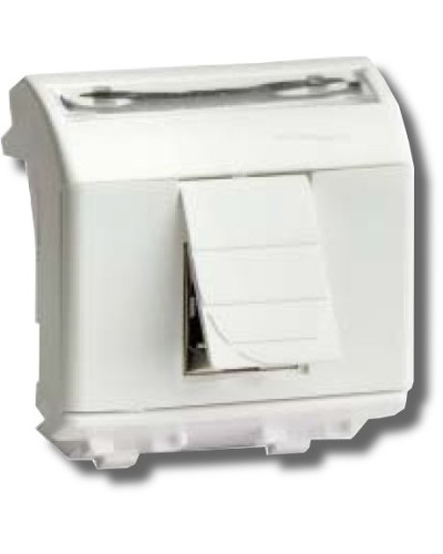 Розетка RJ-45 Brava 2 модуля белая (76655B): Розетка компьютерная с двумя разъёмами в Петропавловске-Камчатском