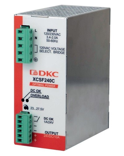 Источник питания однофазный, 240Вт, 5А, 48В (XCSF240DP). Источник питания OPTIMAL POWER однофазный, с ORing диодом. ДКС в Петропавловске-Камчатском