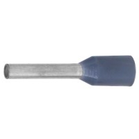 Наконечник-гильза НШВИ 0.75-06, серый (100 шт) (IF0.75-06GR). Наконечник-гильза с изолированным фланцем. ДКС