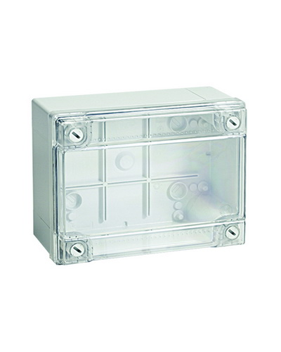 Коробка ответвительная с гладкими стенками, IP56, 380х300х120 (54420). Коробка ответвительная с гладкими стенками и прозрачной крышкой. ДКС в Петропавловске-Камчатском