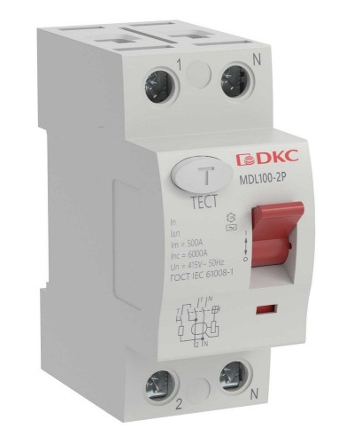 YON MAX MDL100 ВДТ, 2P, 30mA, 40A, АС (MDL100-2P2-40-AC). Автоматический выключатель дифференциальный (УЗО). ДКС в Петропавловске-Камчатском
