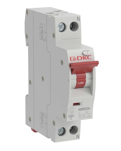 YON max MDR, 1P+N, 10mA, 16A, 6kA, А (MDR32N-1N1C16-A). Компактный автоматический выключатель дифференциального тока. ДКС в Петропавловске-Камчатском