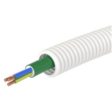 Труба ПЛЛ D20 + ППГнг(А)-HF 3х1,5 (ГОСТ+) (8L82050HF). Гофрошланг с кабелем. ДКС