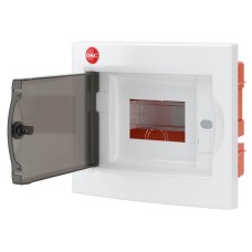 Щиток встраиваемый с дверцей 4 модуля IP41 белый (81504). Щиток встраиваемый. ДКС