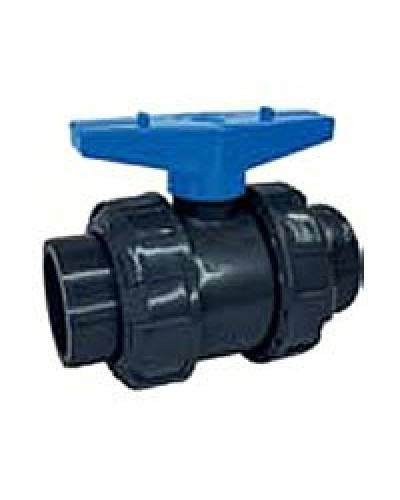 Ecoplast кран шаровый d25 (уплотнение TPV, остальное EPDM) с муфтовым окончанием (49447). Кран шаровый. Экопласт в Петропавловске-Камчатском