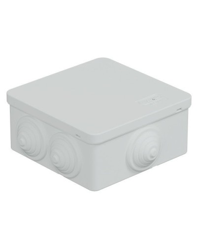 Коробка JBS101 100х100х55, 6 вых., IP55, белая (44037W-1). Коробка монтажная. Экопласт в Петропавловске-Камчатском