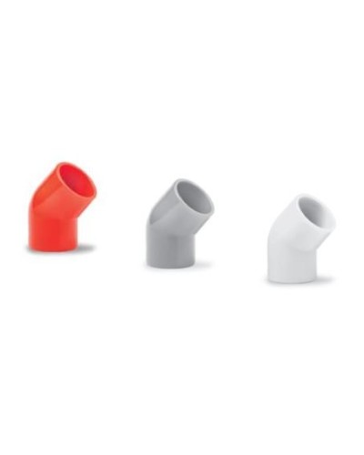 Ecoplast поворот 45гр., для аспирационной системы D25, АБС, красный (10 шт) (49225-10). Поворот для аспирационной системы. Экопласт в Петропавловске-Камчатском
