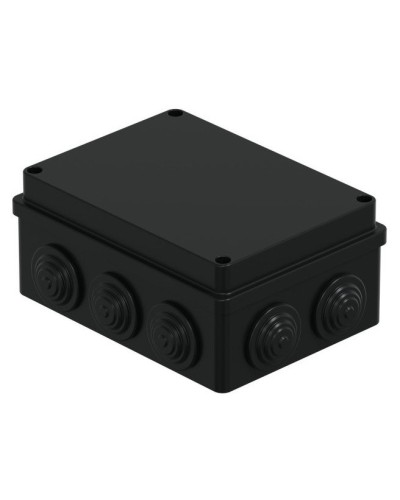 Коробка JBS150 150х110х70, 10 вых., IP55, черная (44009BL-1). Коробка монтажная. Экопласт в Петропавловске-Камчатском
