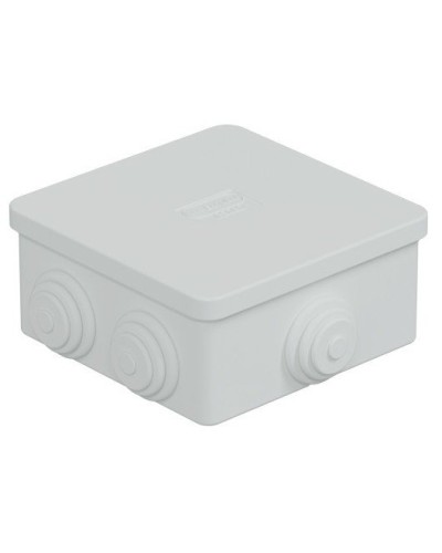 Коробка JBS080 85х85х40, 6 вых, IP44, белая (44006W-1). Коробка монтажная. Экопласт в Петропавловске-Камчатском
