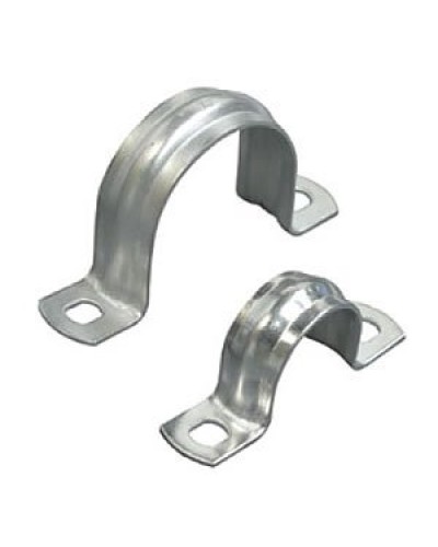 Скоба двухлапковая D50 с двумя отверстиями (50шт) (43650-50): Скоба оцинкованная в Петропавловске-Камчатском