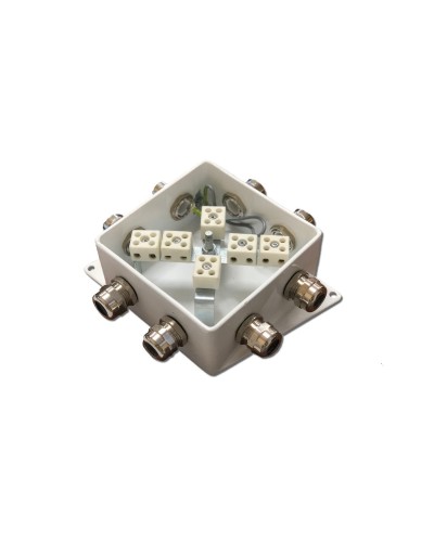 КМ-О (12к*6,0)-IP66-120х120, шесть вводов: Коробка монтажная огнестойкая в Петропавловске-Камчатском