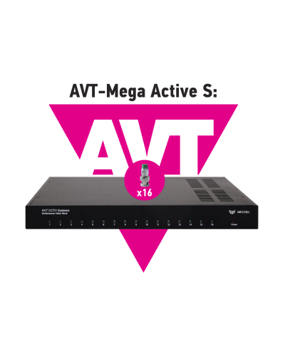 AVT-Mega Active S. 16-ти канальный комплект для передачи AHD/CVI/TVI 5Mp/4Mp/1080p. Инфотех в Петропавловске-Камчатском