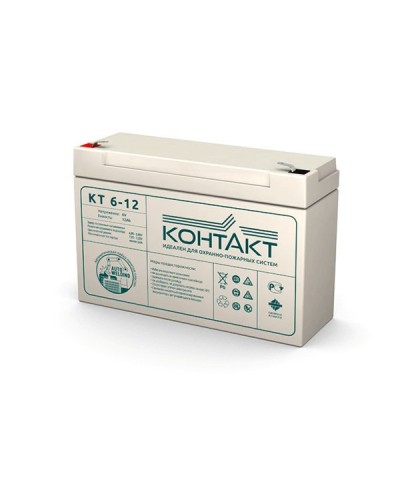 Контакт КТ 6-12. Аккумулятор герметичный свинцово-кислотный. Контакт в Петропавловске-Камчатском